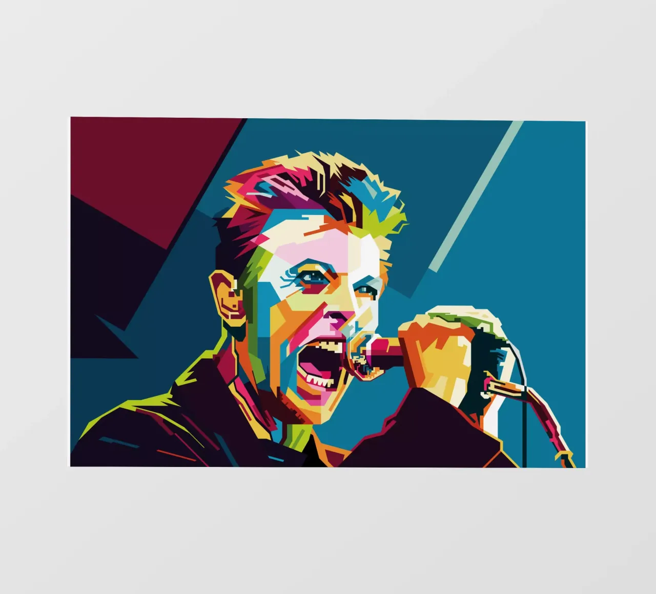 Rod Stewart WPAP Popart telo in pvc da KP Artwork