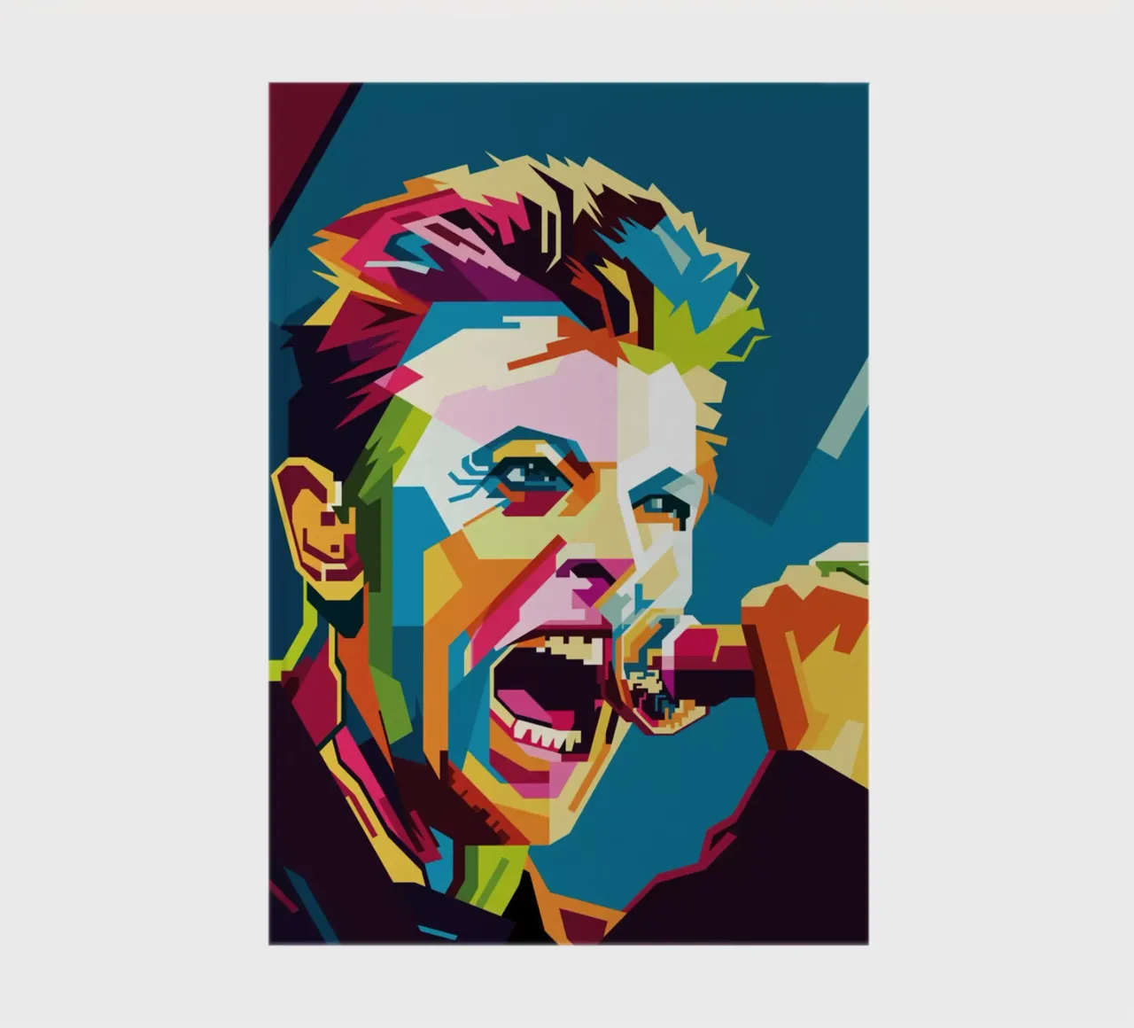 Rod Stewart WPAP Popart notebook by KP Artwork