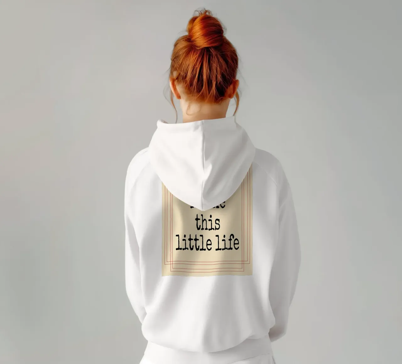 Credo che questa piccola vita mi piaccia felpa con cappuccio da Ramanda