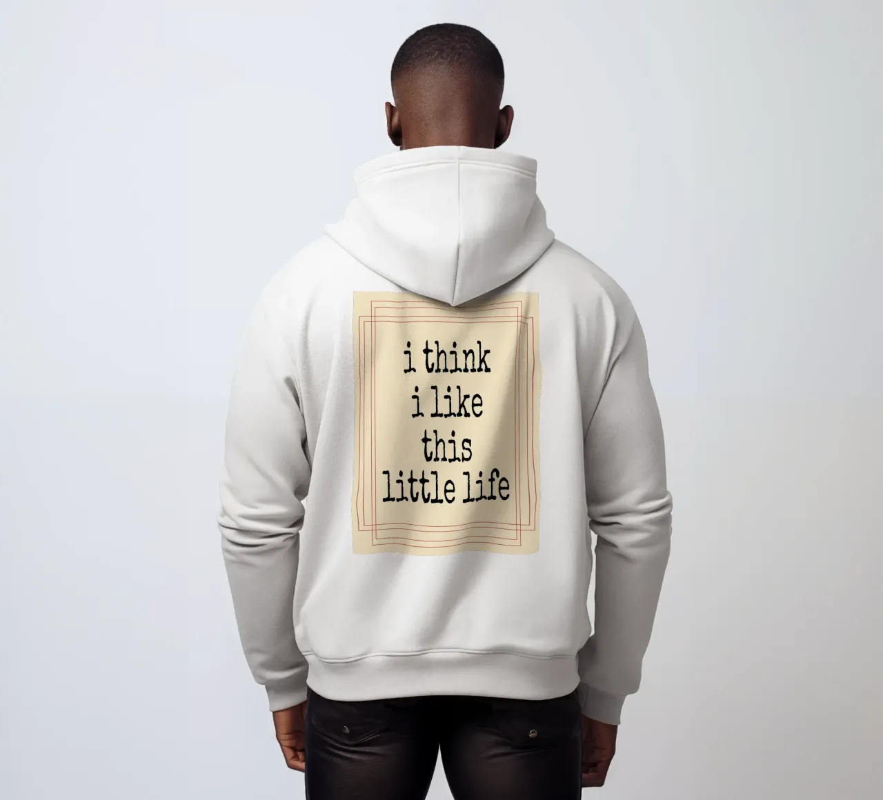 Credo che questa piccola vita mi piaccia felpa con cappuccio da Ramanda