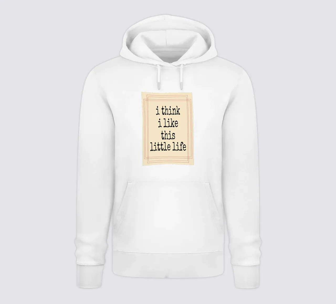 Credo che questa piccola vita mi piaccia felpa con cappuccio da Ramanda