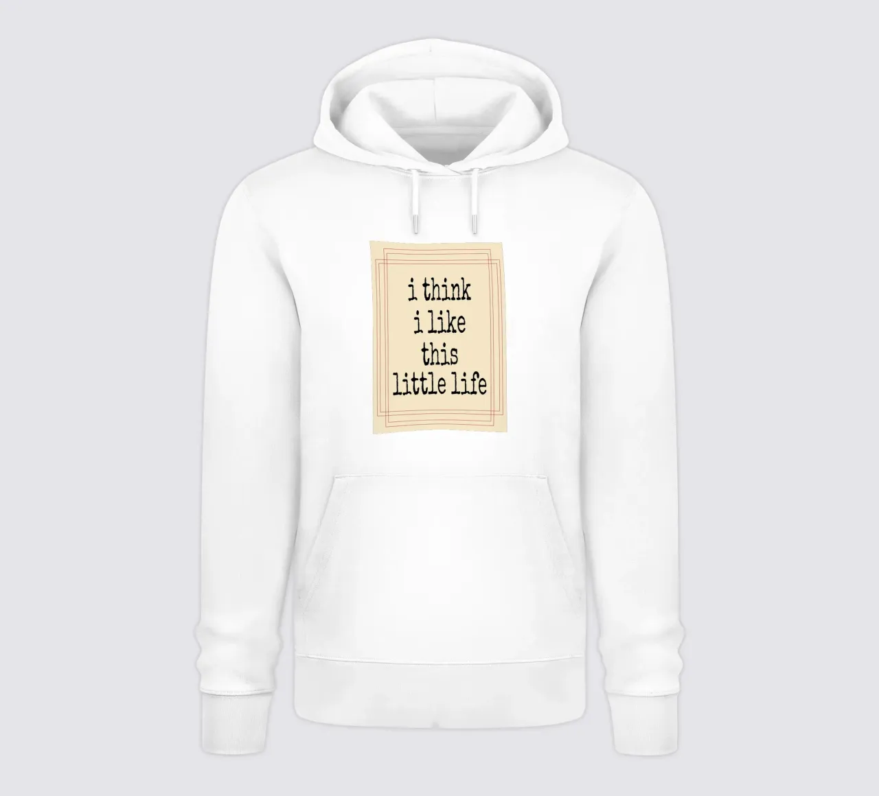 Credo che questa piccola vita mi piaccia felpa con cappuccio da Ramanda