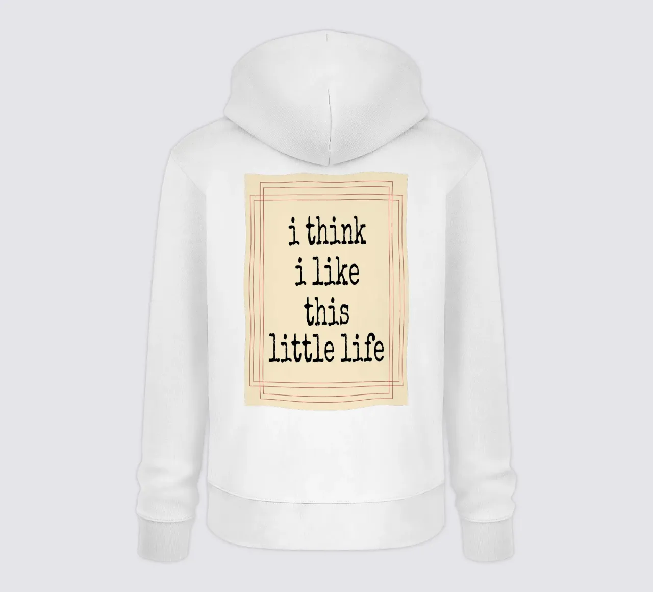 Credo che questa piccola vita mi piaccia felpa con cappuccio da Ramanda