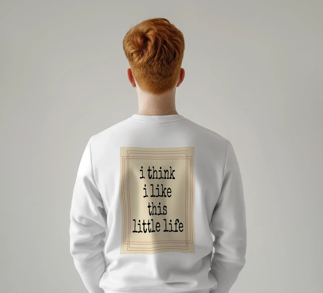 Credo che questa piccola vita mi piaccia felpa da Ramanda