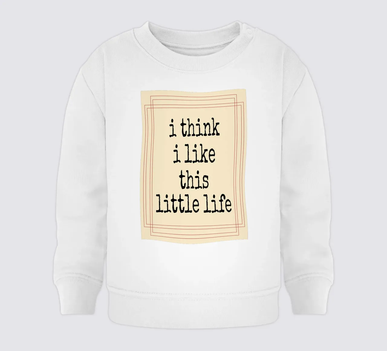 Credo che questa piccola vita mi piaccia felpa neonato da Ramanda