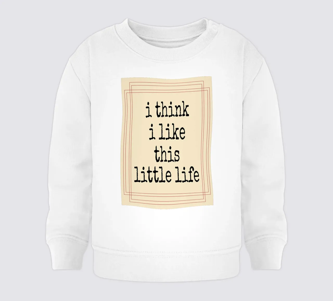 Credo che questa piccola vita mi piaccia felpa neonato da Ramanda