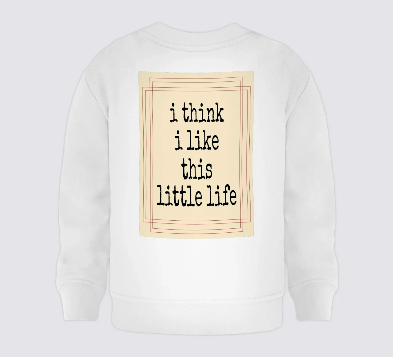 Credo che questa piccola vita mi piaccia felpa neonato da Ramanda