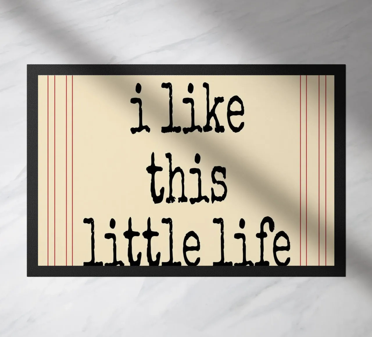 Credo che questa piccola vita mi piaccia zerbino da Ramanda