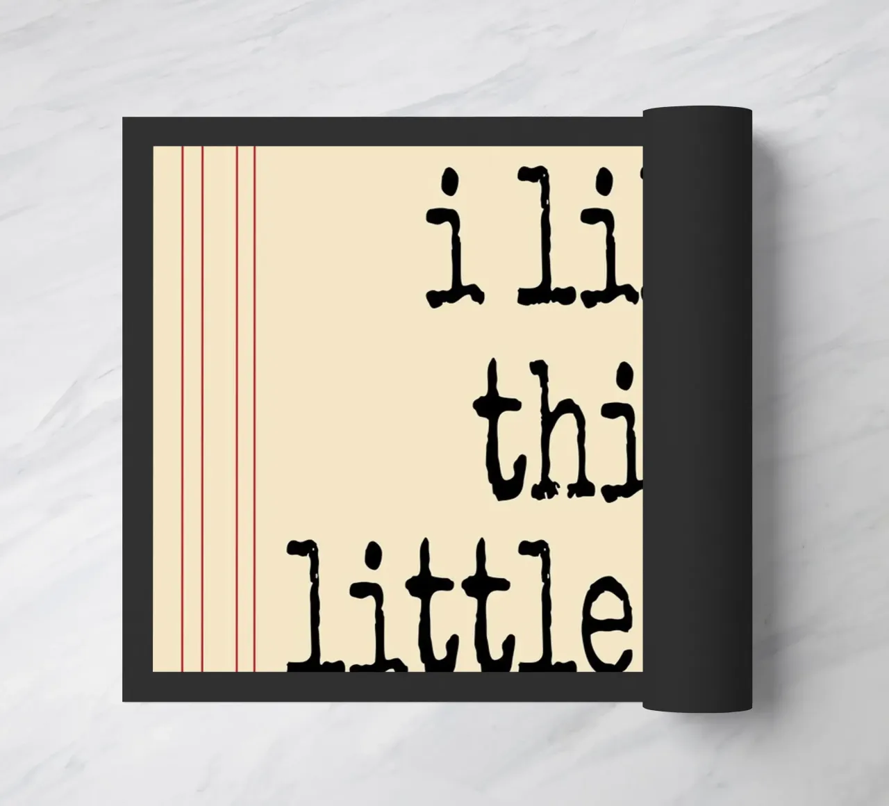 Credo che questa piccola vita mi piaccia zerbino da Ramanda