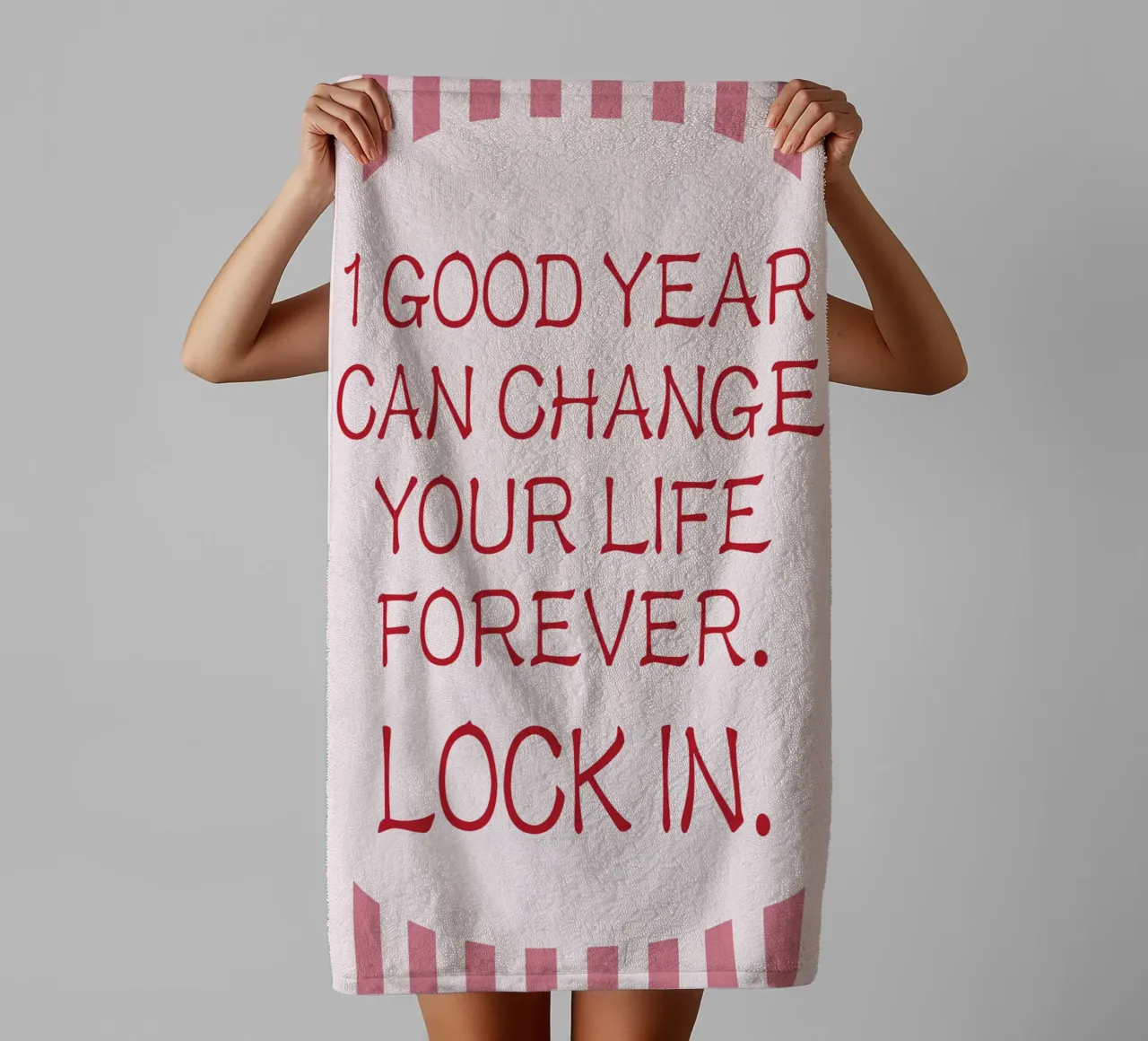 LOCK IN towel by Ramanda