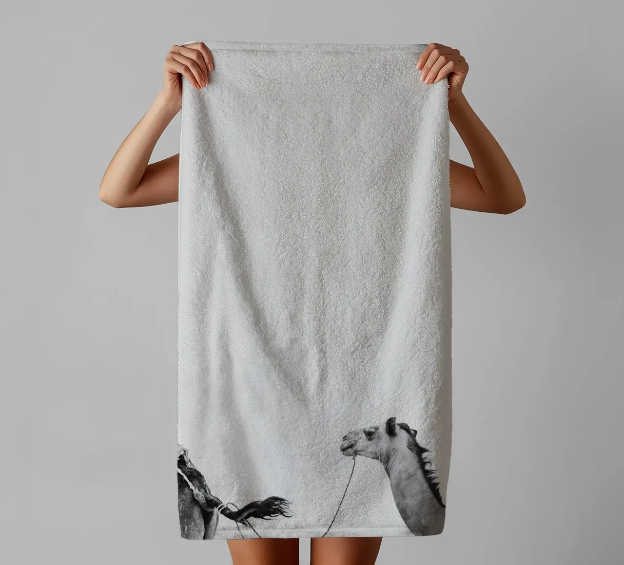 Camel queue towel by photolovers