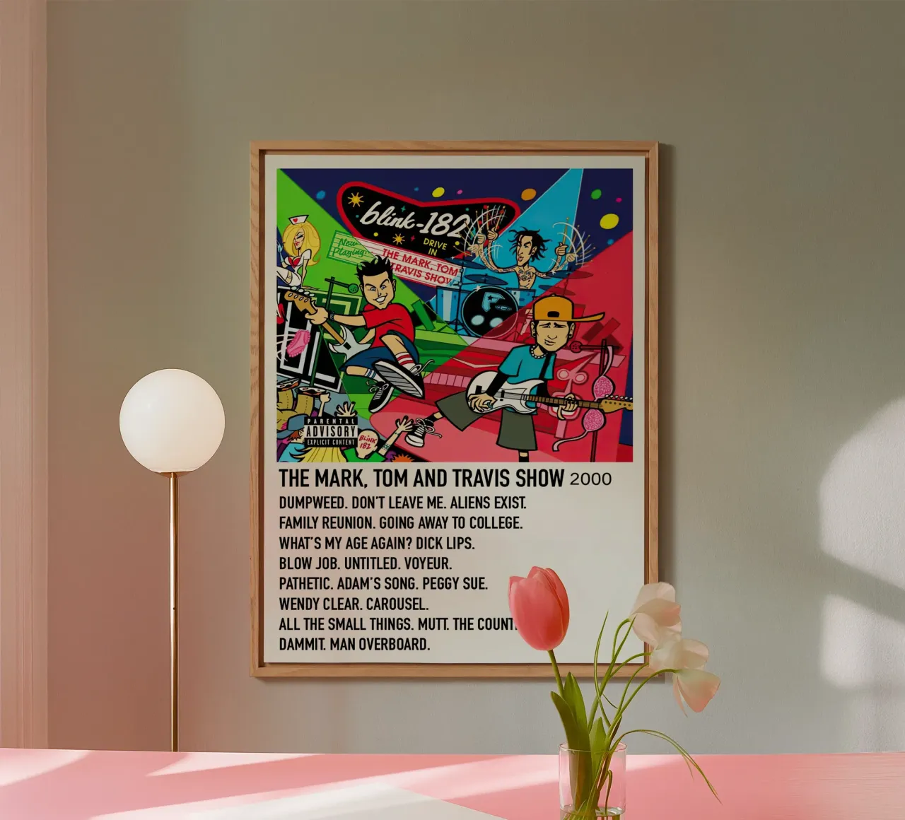 Blink 182 The Mark,Tom And Travis Show pannello forex da Brook Soul King