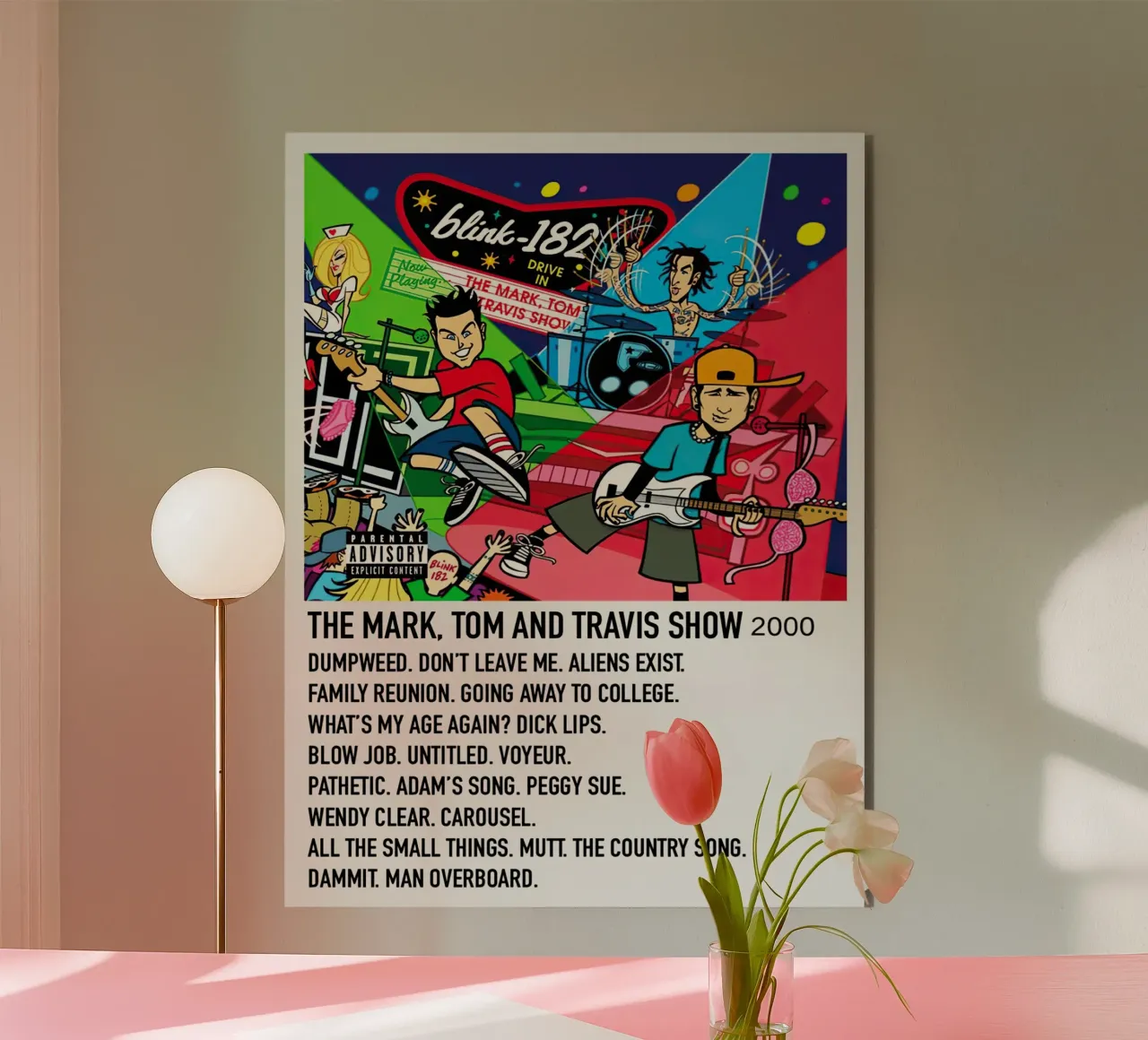 Blink 182 The Mark,Tom And Travis Show pannello forex da Brook Soul King