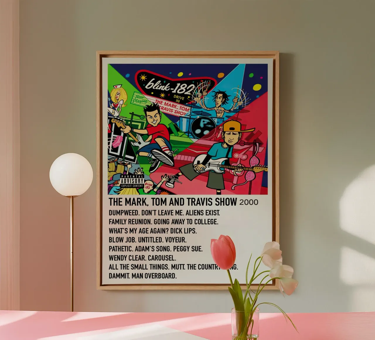 Blink 182 The Mark,Tom And Travis Show tela da Brook Soul King