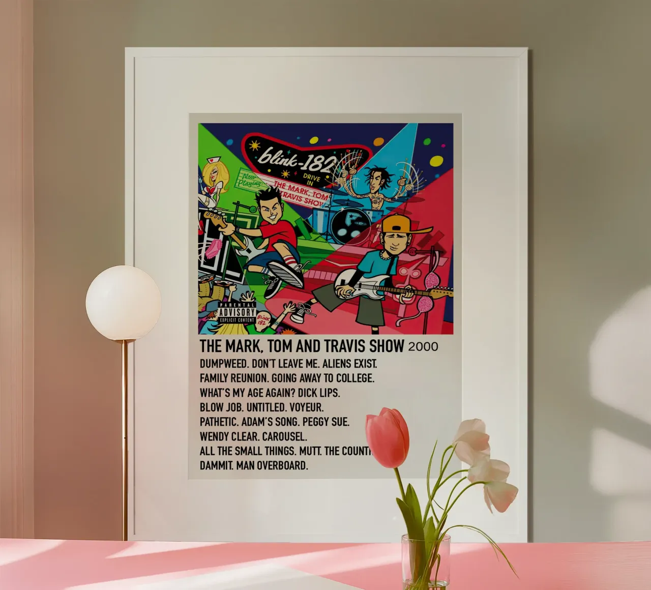 Blink 182 The Mark,Tom And Travis Show poster da Brook Soul King