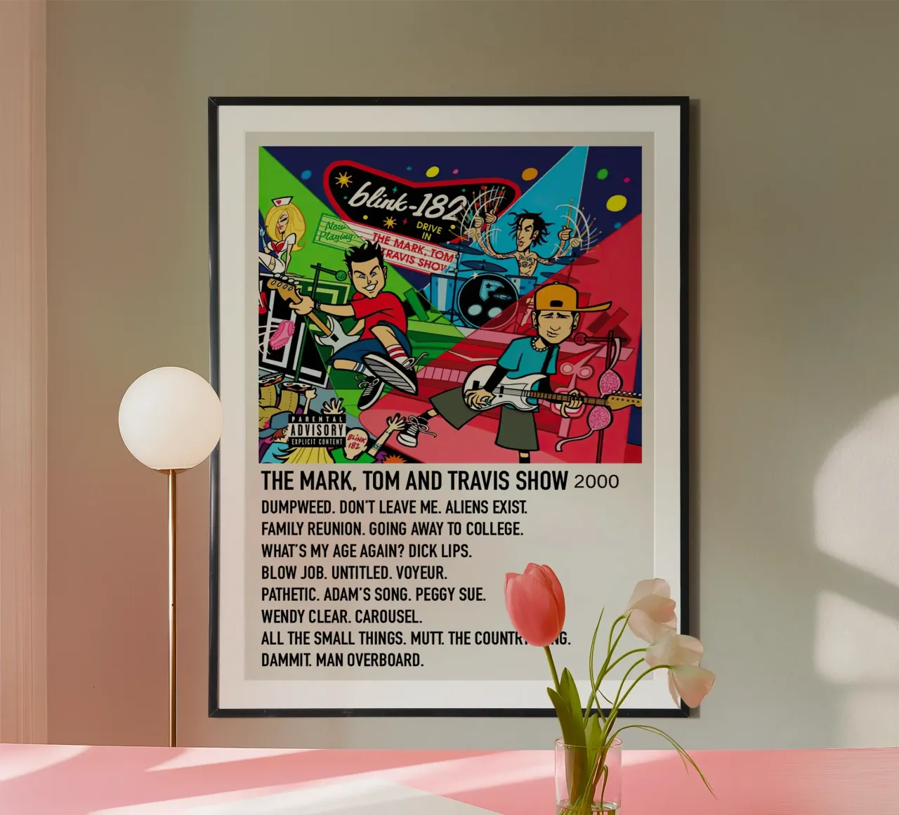 Blink 182 The Mark,Tom And Travis Show poster da Brook Soul King