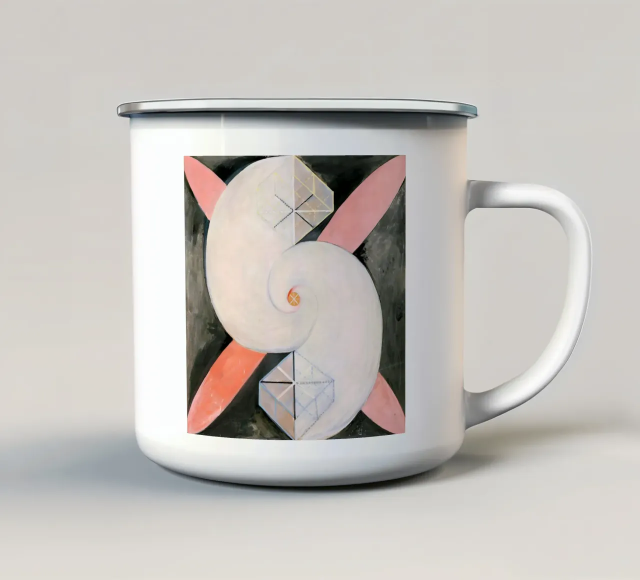 Hilma af Klint - De Zwaan Nr. 21 emaille mok van William Store