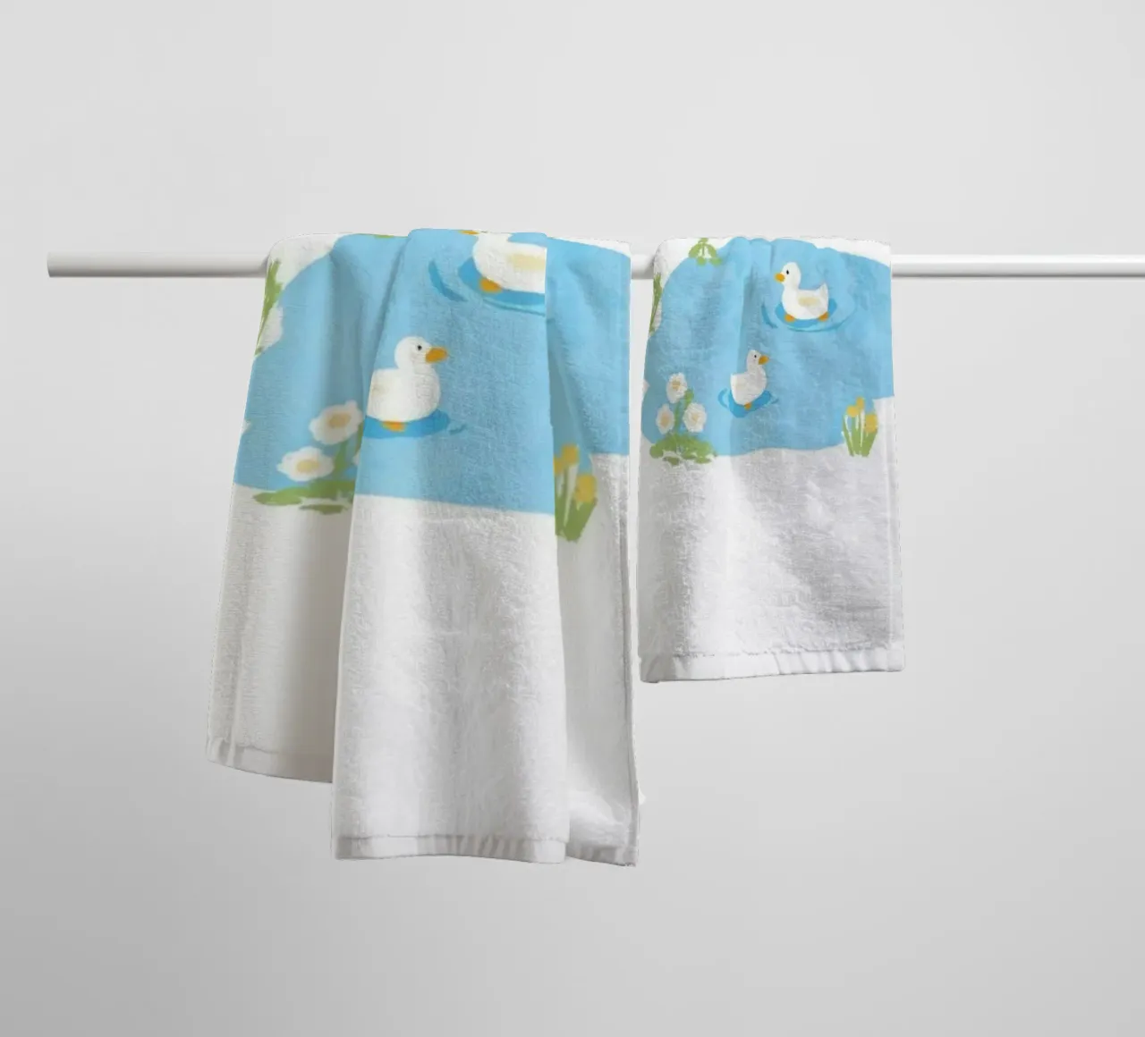 duck in the pool asciugamano da bagno da scoten