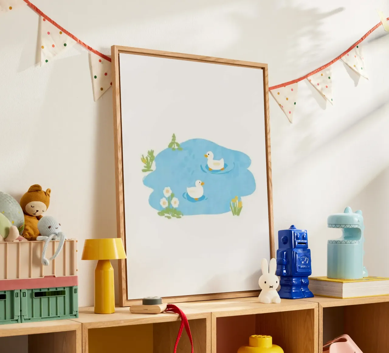 duck in the pool acrylic glass by scoten