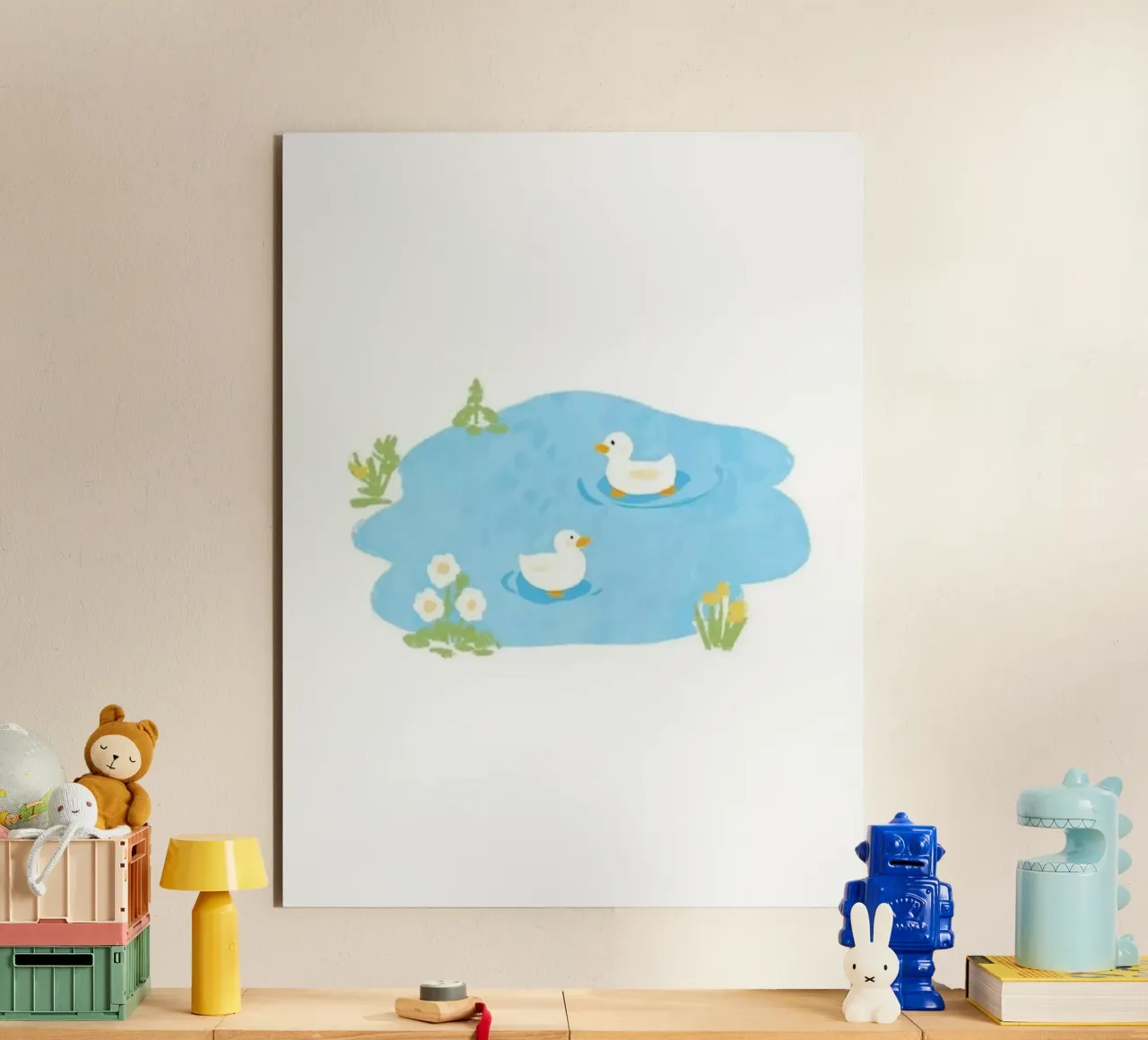 duck in the pool alluminio dibond da scoten