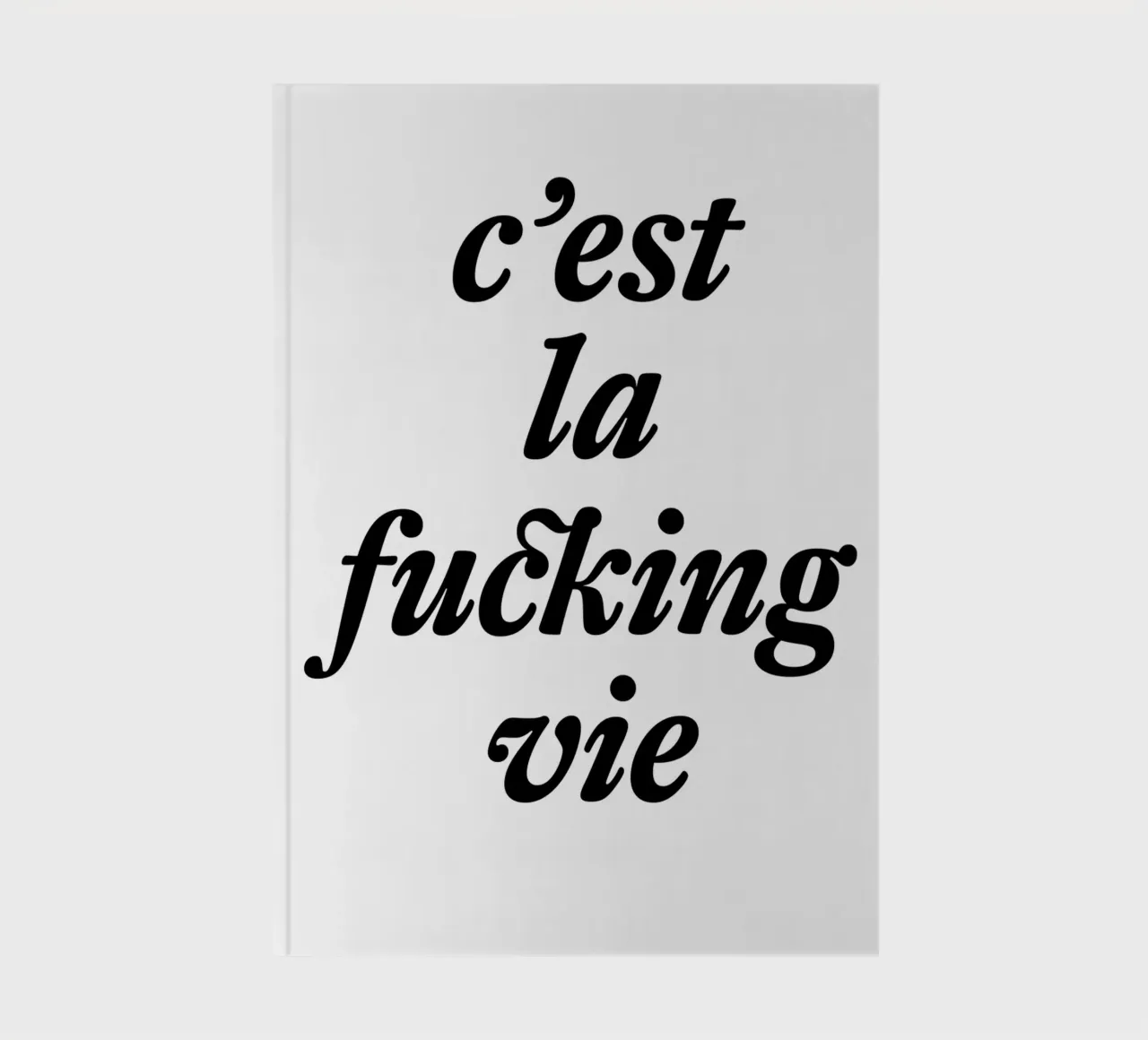 c'est la fucking vie notebook by The True Type