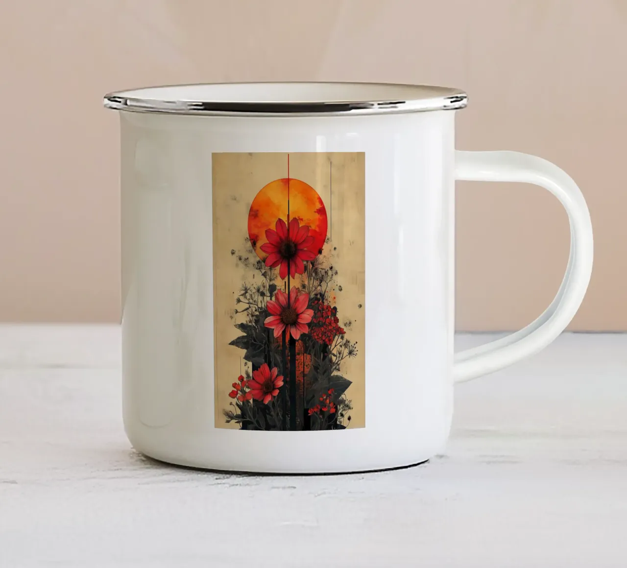 Blossom tazza in smalto da Tameo