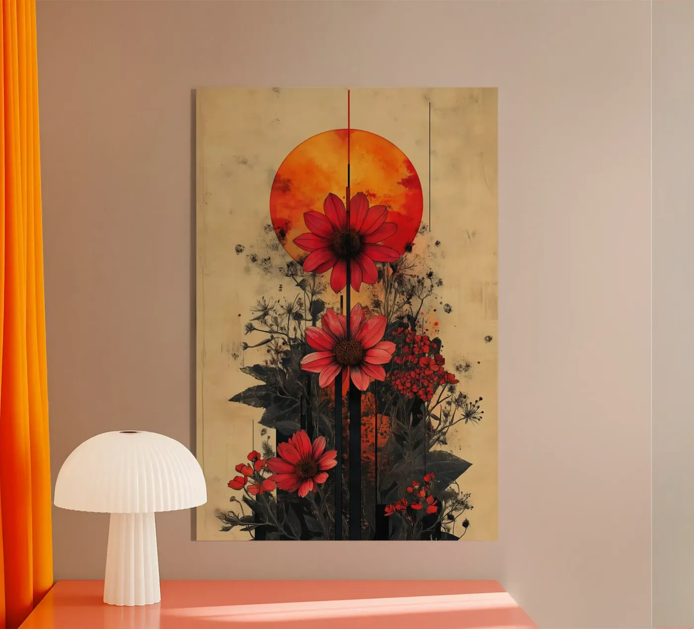 Fleur plexiglas de Tameo