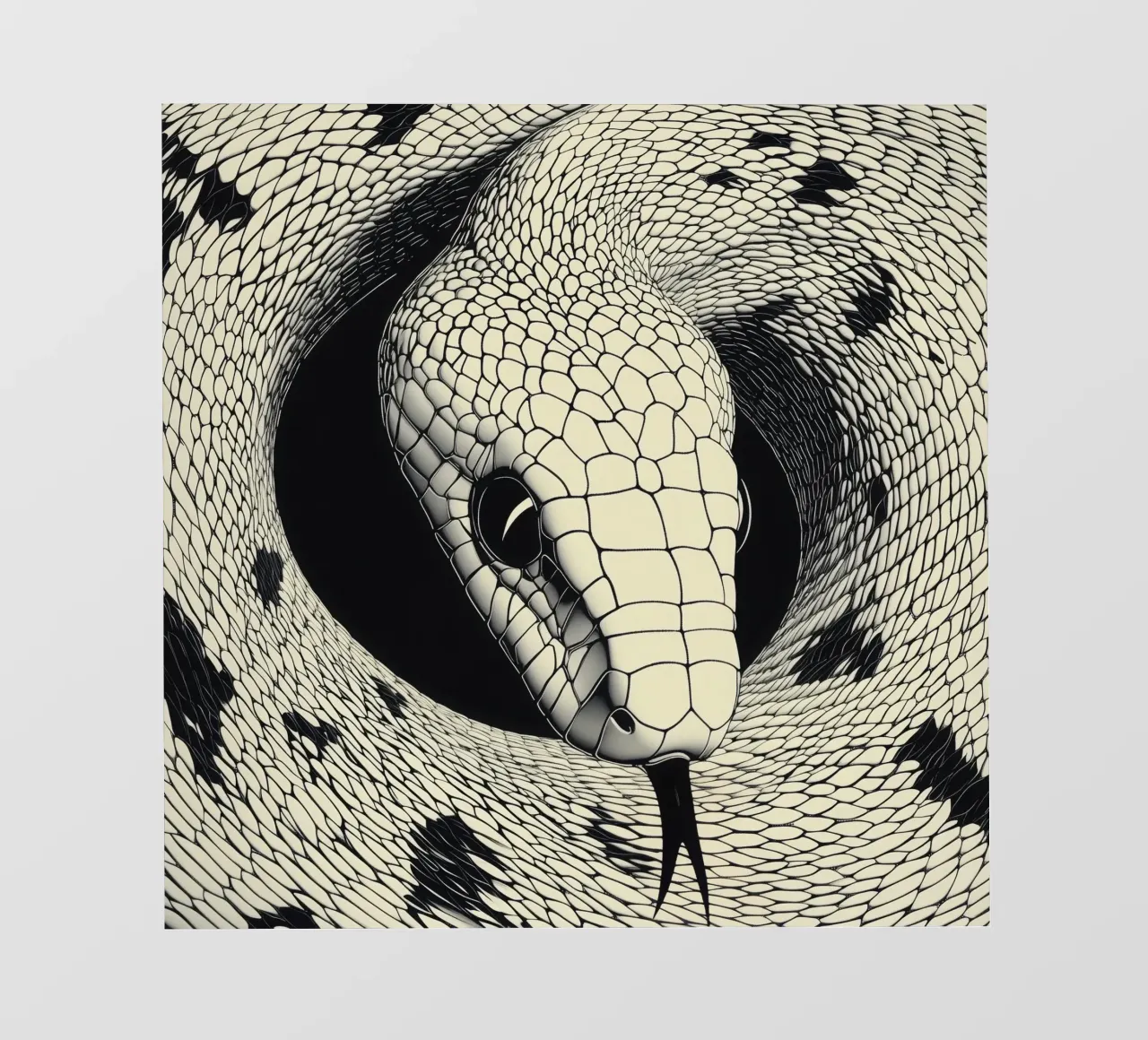 Snake Circle | Ispirato a M.C. Escher pellicola backlit da Autofocus