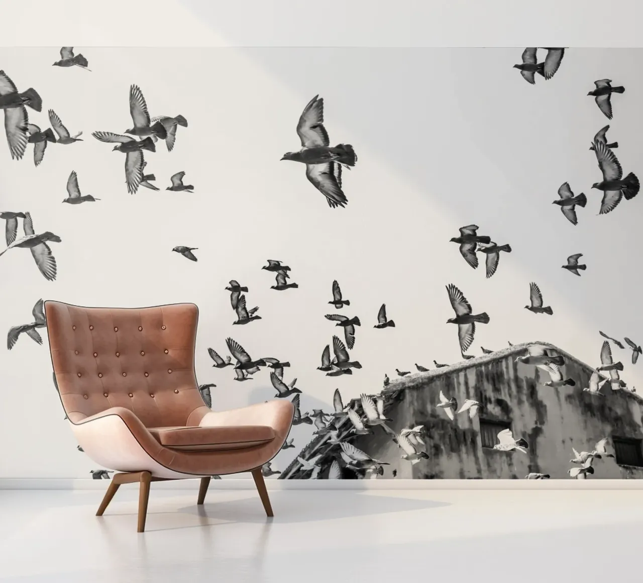 Doves fotobehang van photolovers