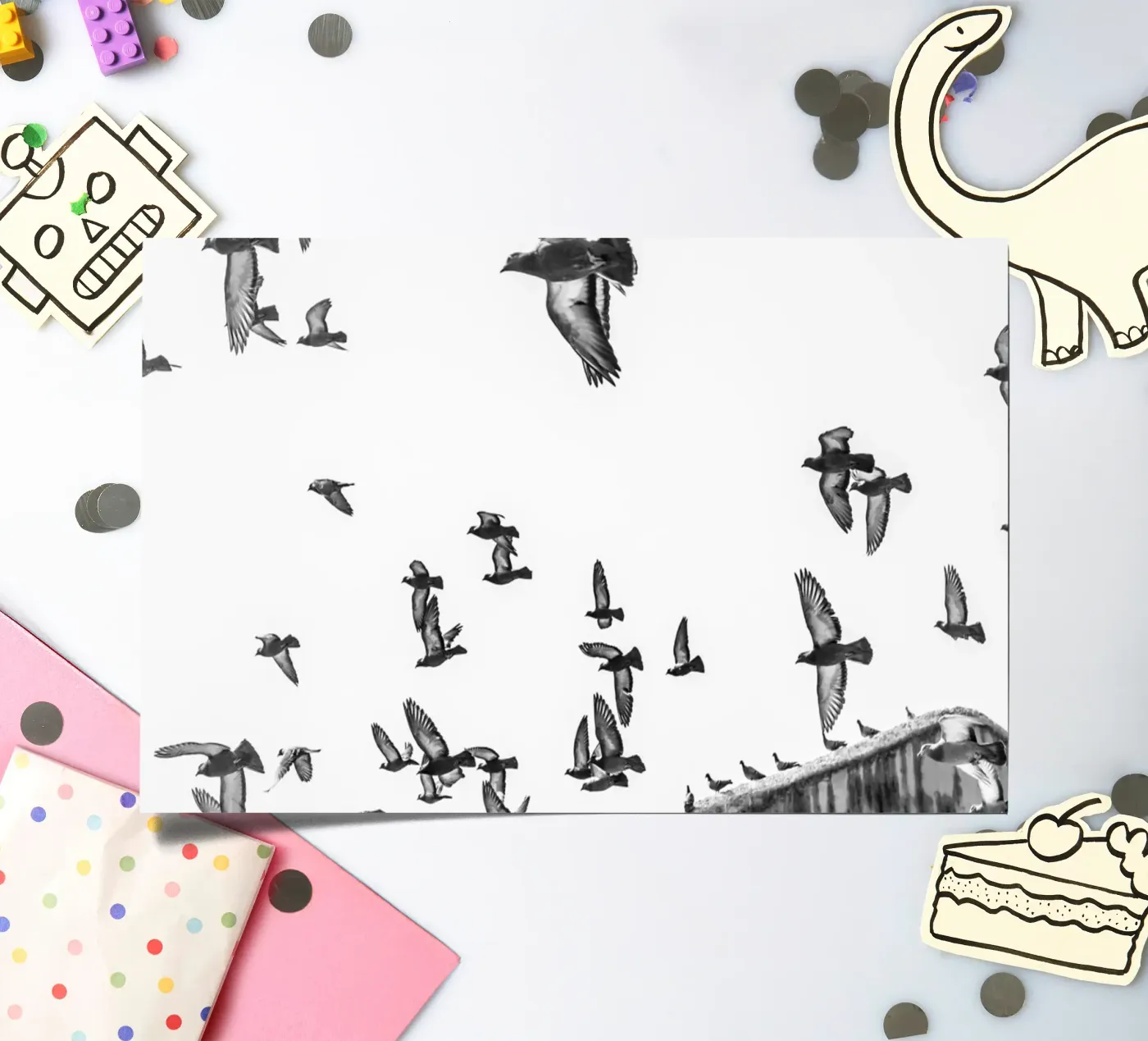 Doves planche autocollant de photolovers