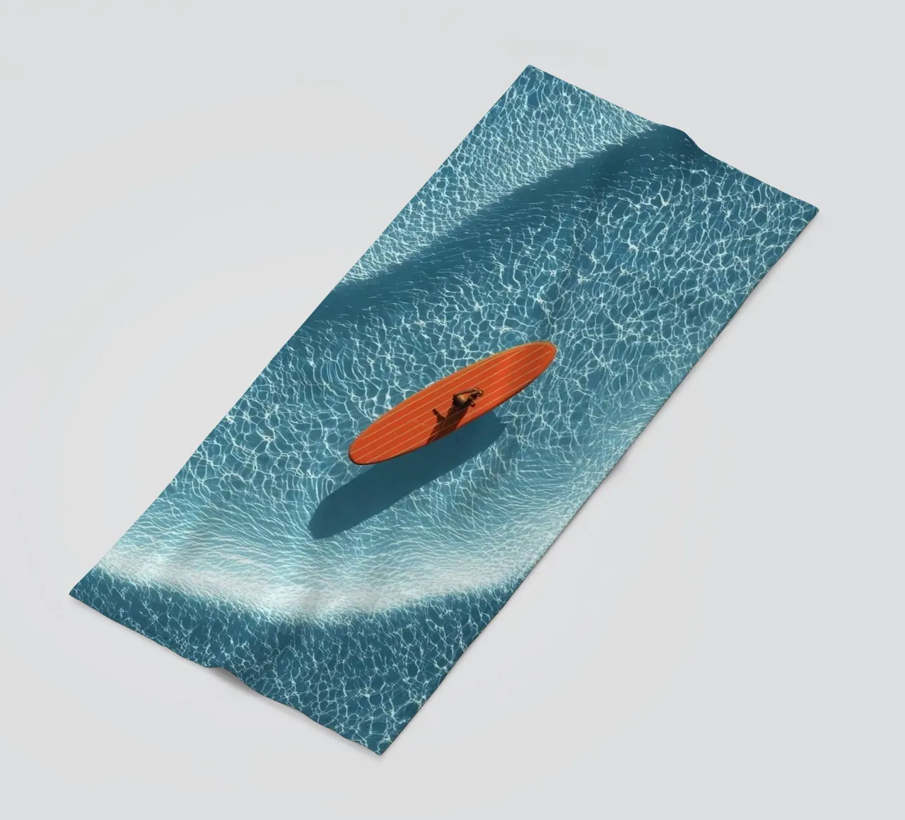 boat on curve ocean telo mare da scoten