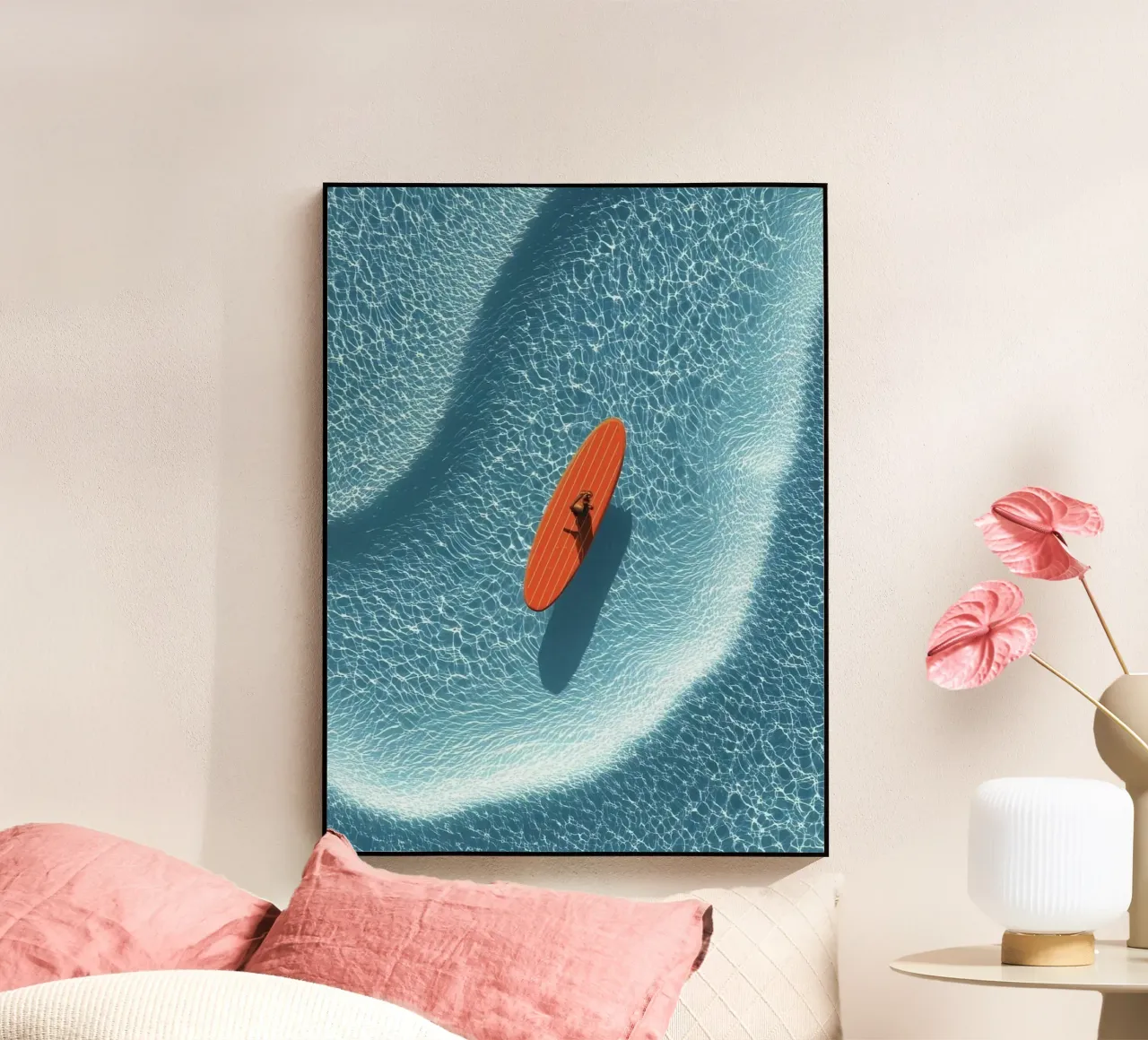 boat on curve ocean plexiglass da scoten