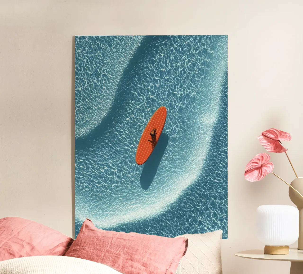 boat on curve ocean plexiglass da scoten