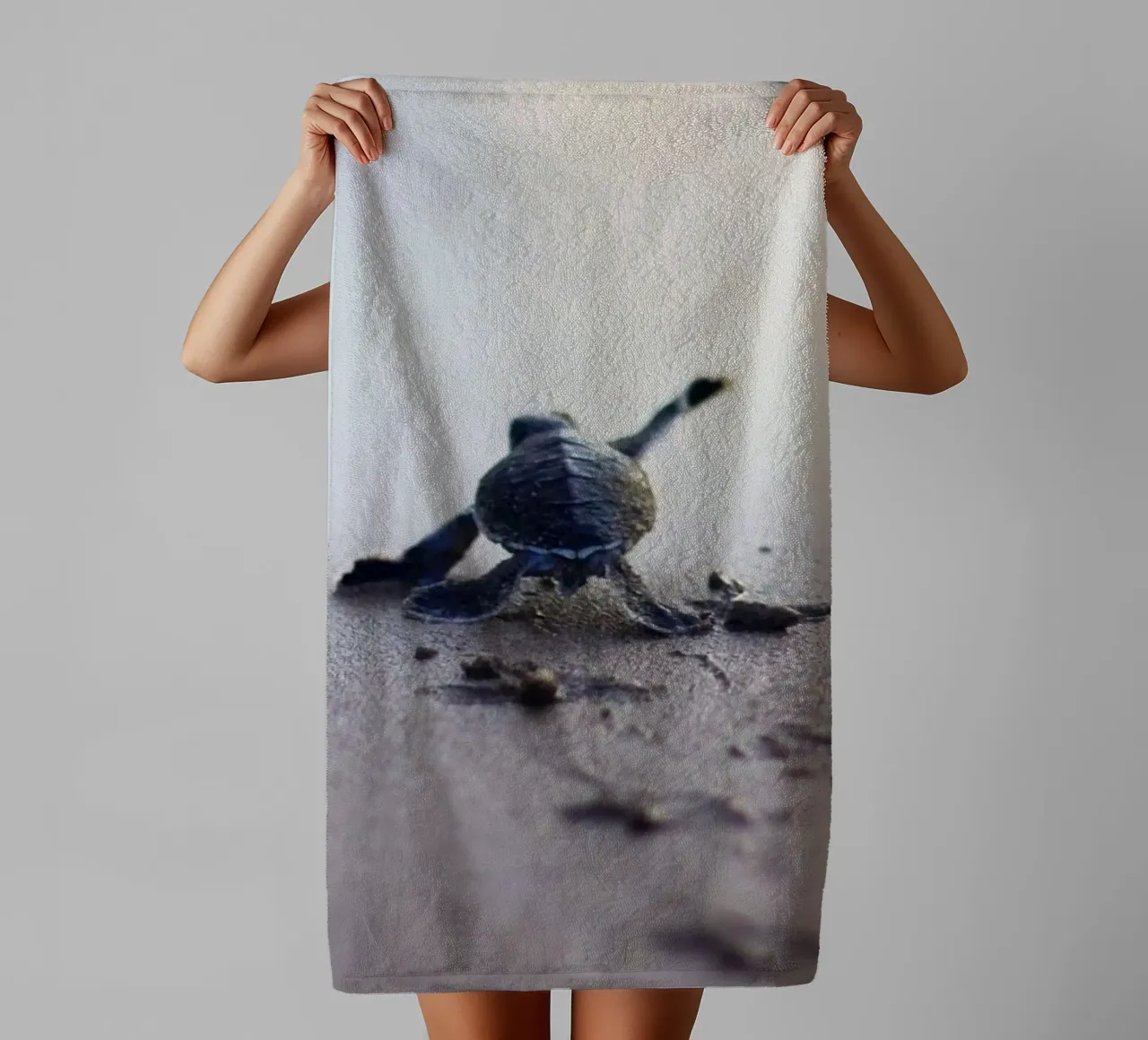 turtle footprint asciugamano da bagno da scoten