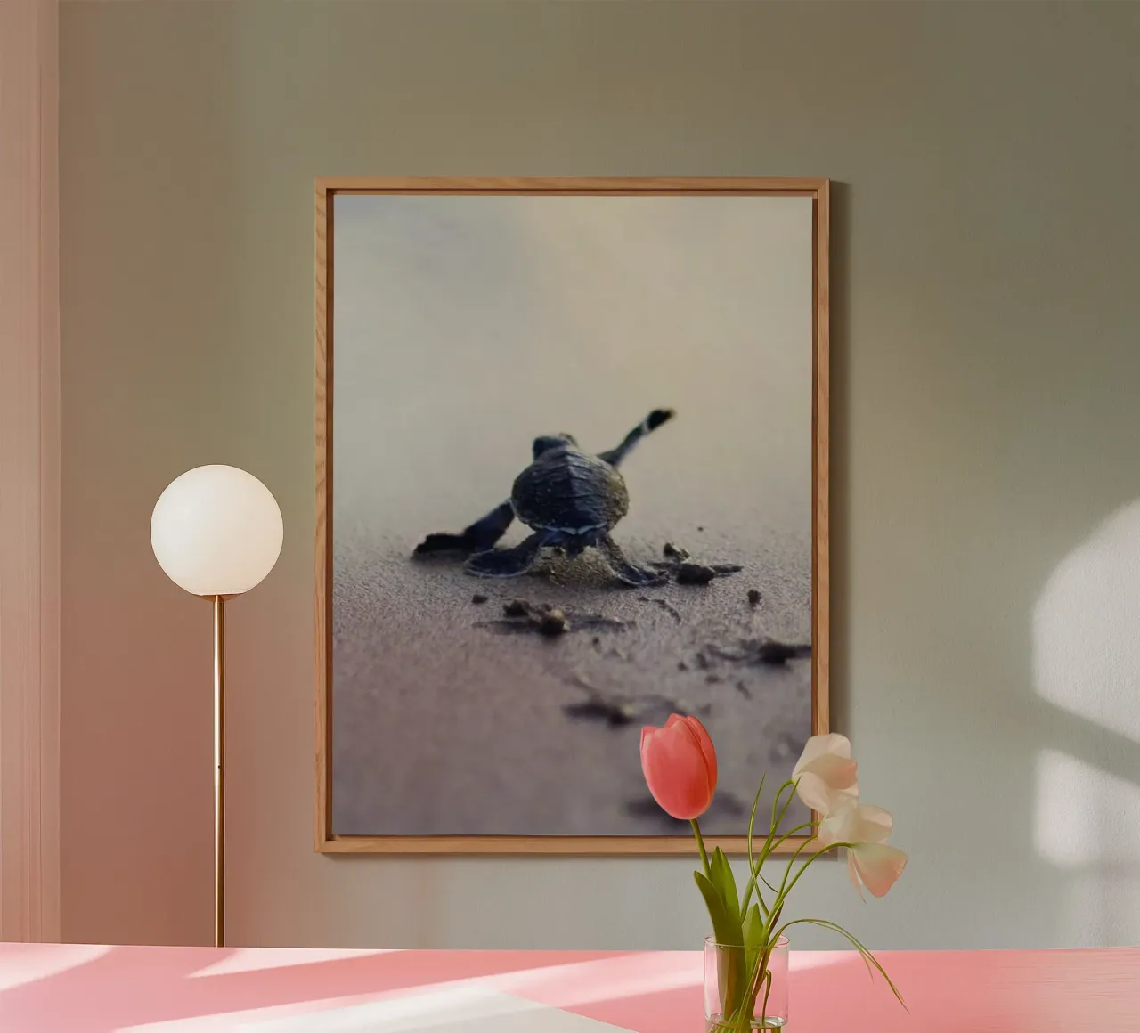 turtle footprint alluminio dibond da scoten