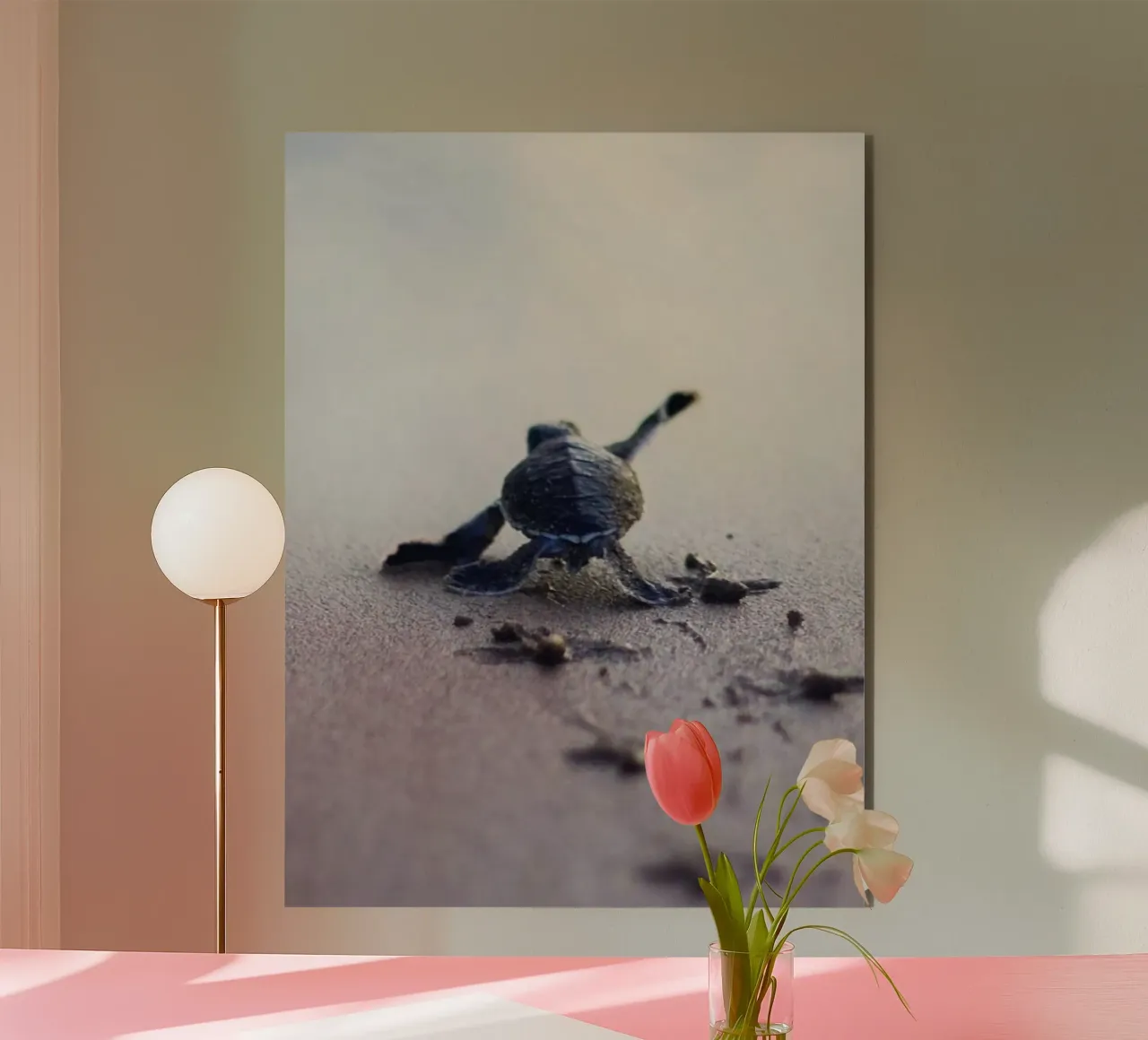 turtle footprint alluminio dibond da scoten