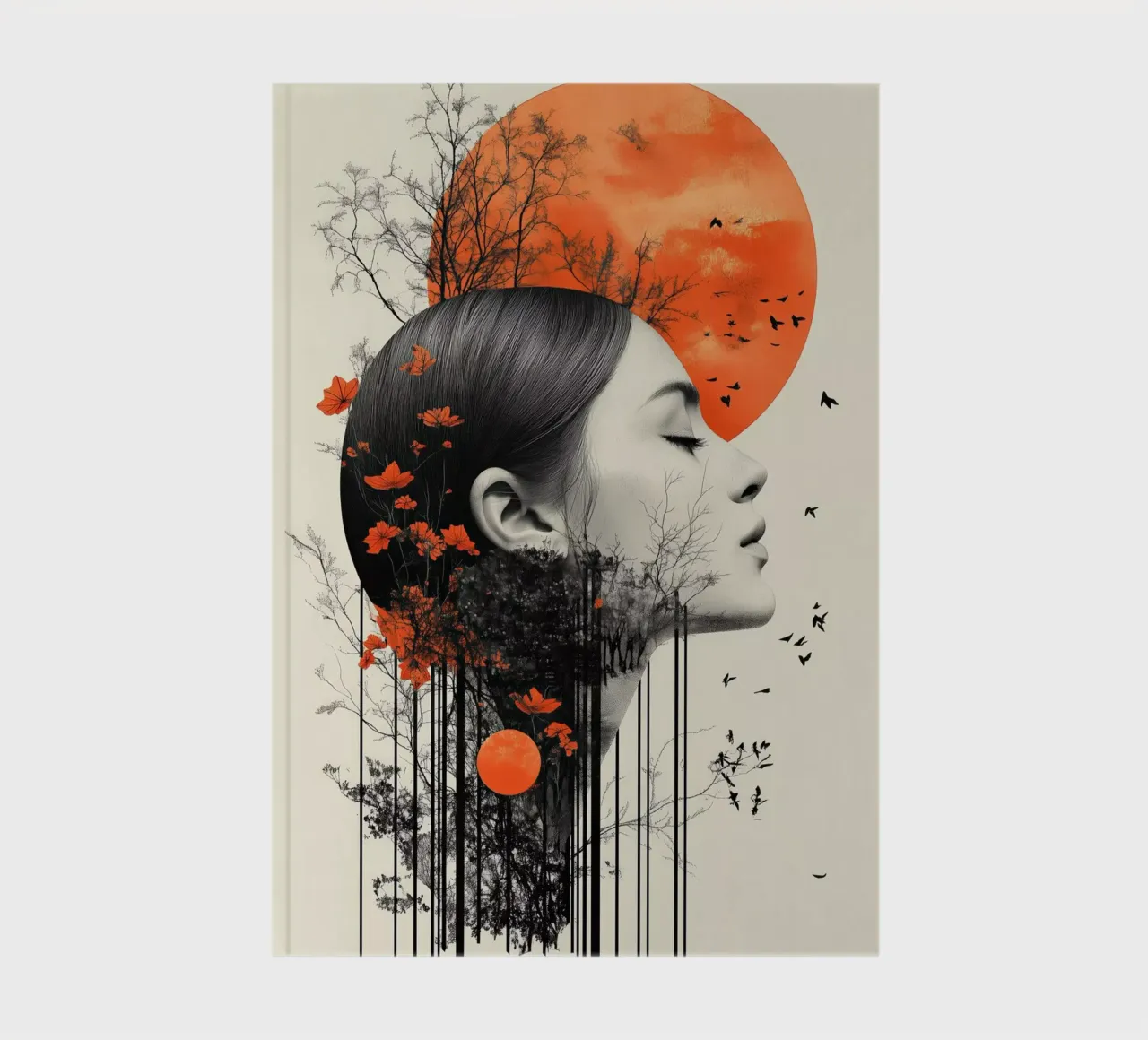Botanic portrait 2 notebook by Tameo