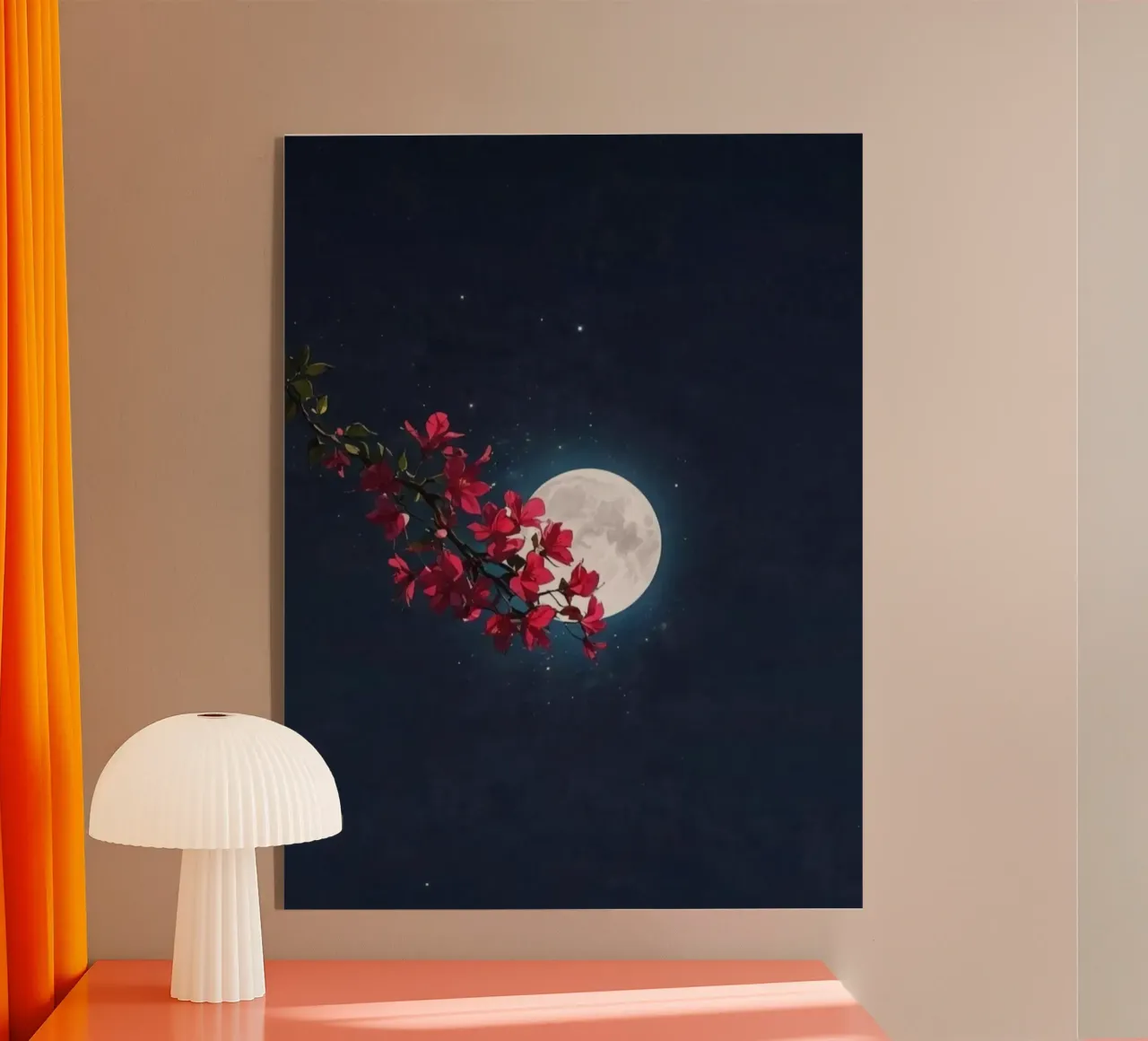 leaf moon acrylic glass by scoten