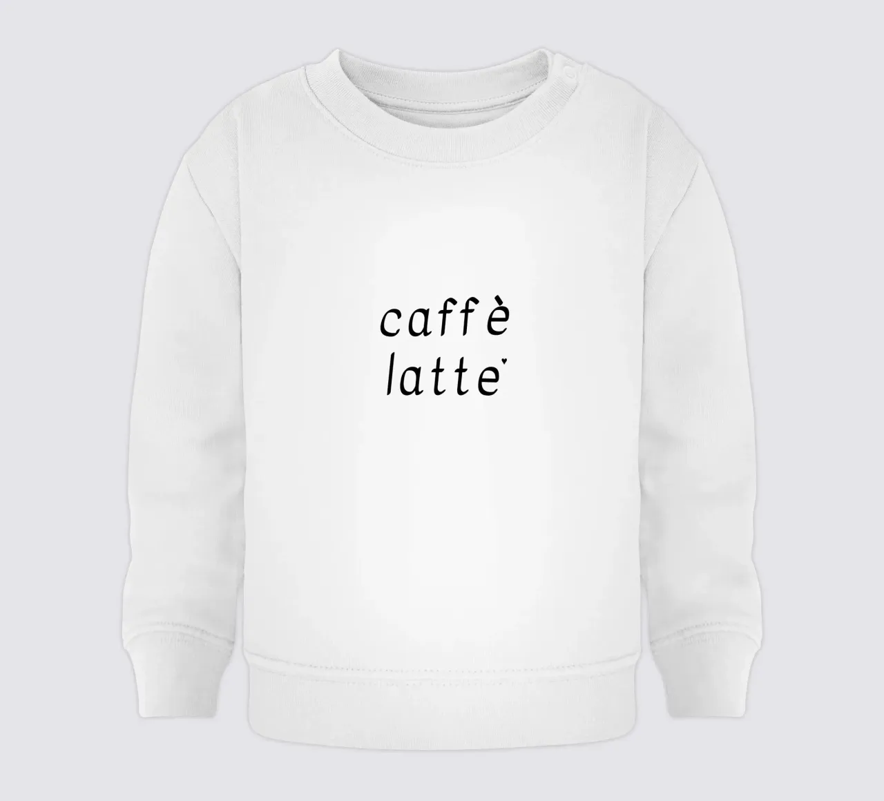 Caffè latte felpa neonato da typolover