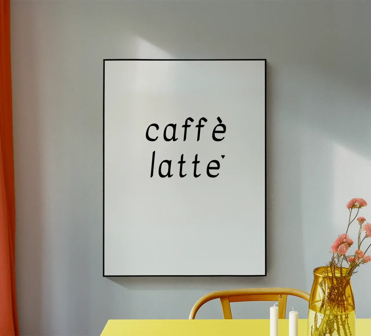 Caffè latte acryl van typolover