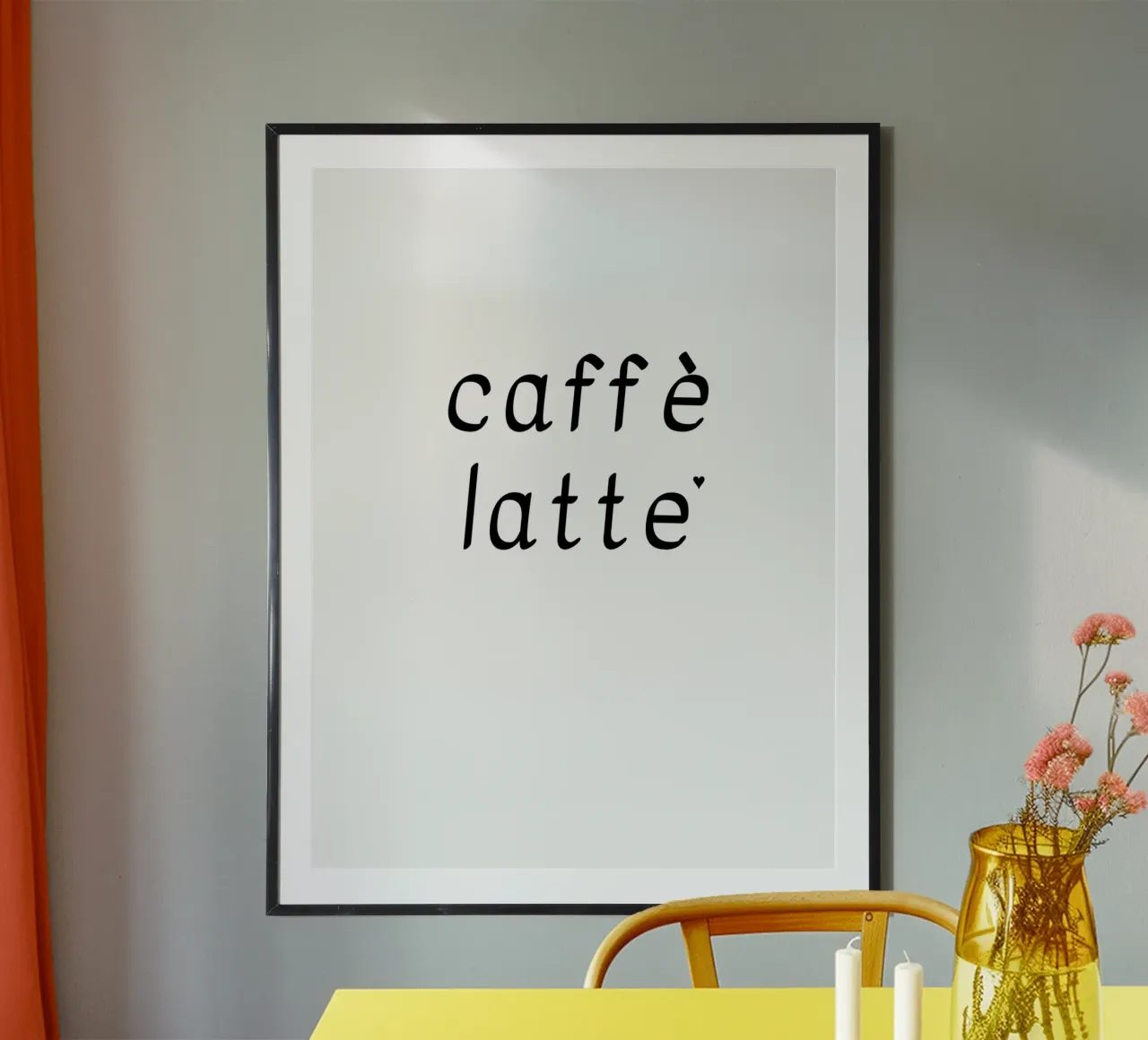 Caffè latte poster da typolover