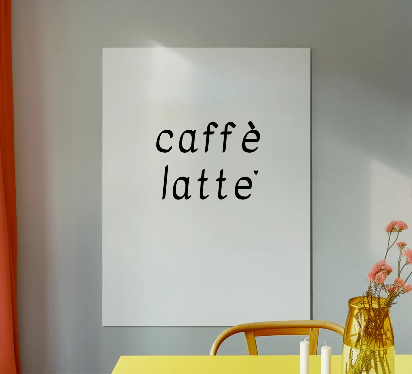 Caffè latte poster da typolover