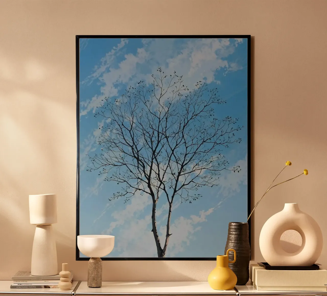 branch tree in cloud carta hahnemühle da scoten