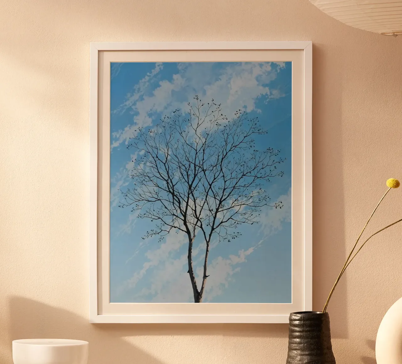 branch tree in cloud carta hahnemühle da scoten