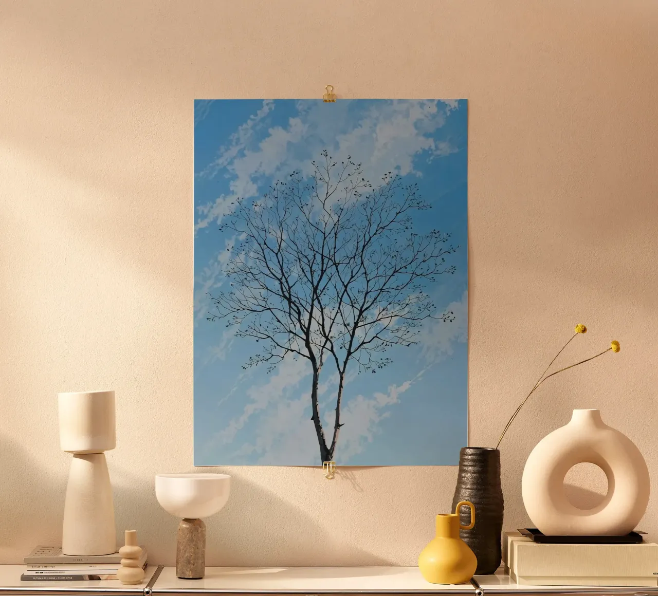 branch tree in cloud carta hahnemühle da scoten