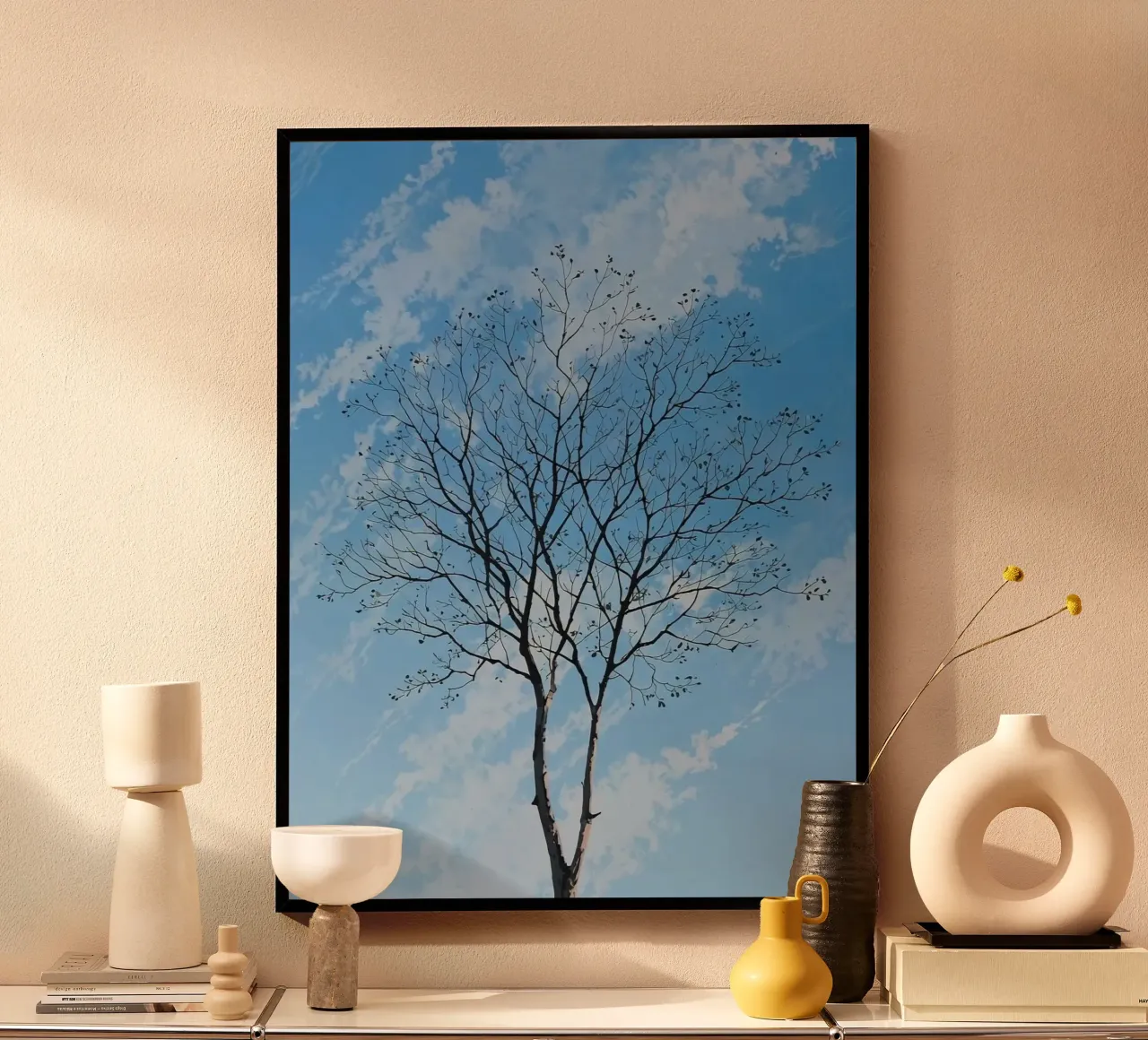 branch tree in cloud carta hahnemühle da scoten