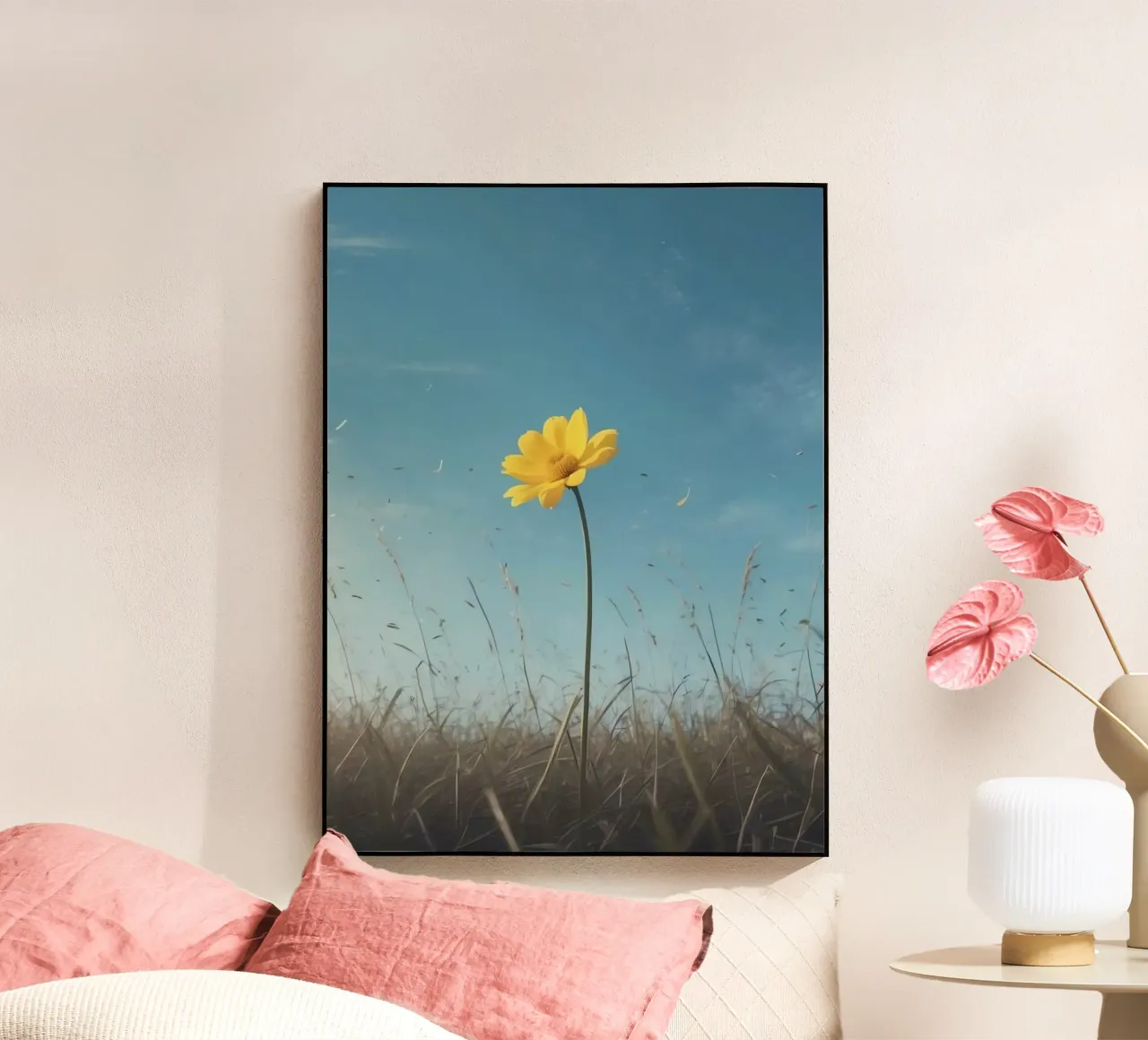 sunflower with wind plexiglass da scoten