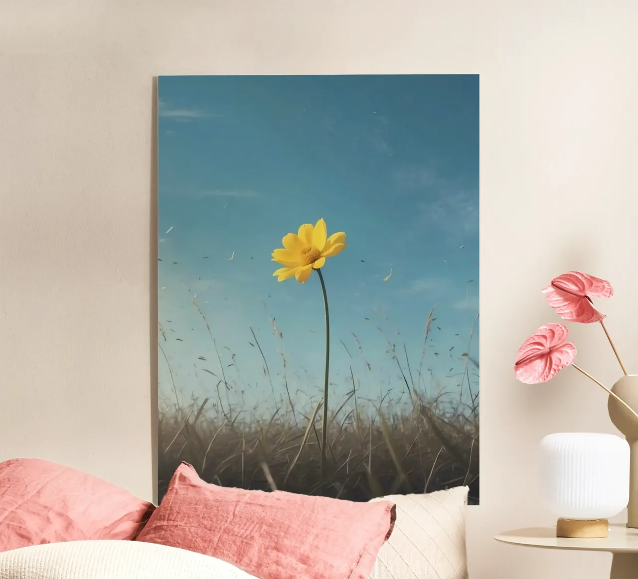 sunflower with wind plexiglass da scoten