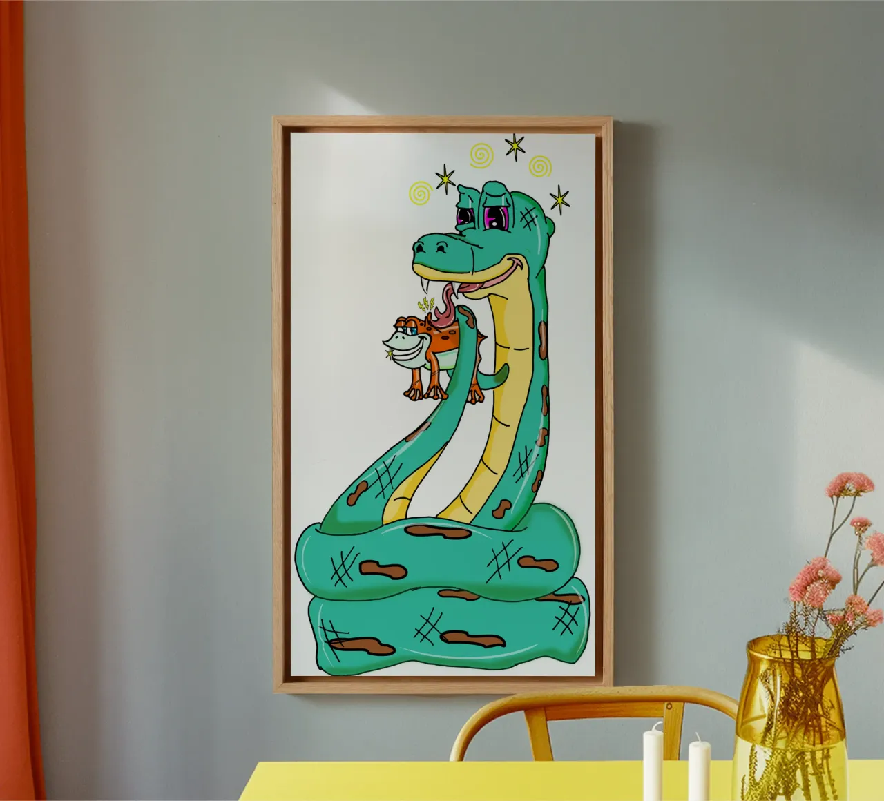 Have A Taste Before! canvas with Floater frame by sillyindustries
