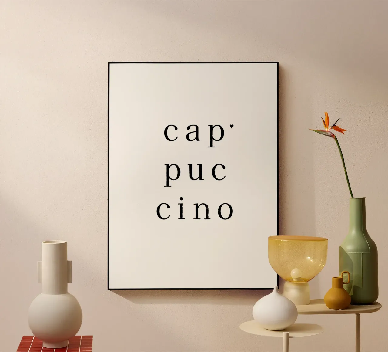 Cappuccino plexiglass da typolover